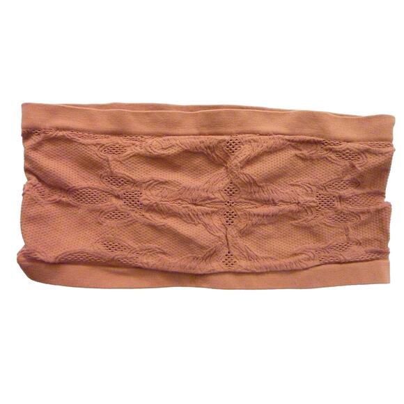 NWOT Free People Intimately Brown Bandeau Textured Top Sleeveless M L Boho - Picture 1 of 4